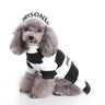 Striped Retro Inmate Prisoner Pet Dog Costume Uniform