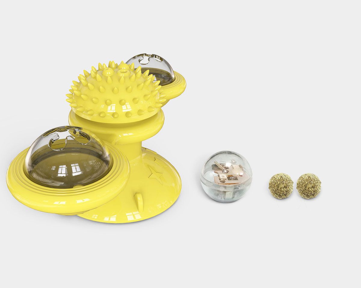 Rotating Suction Cup Spinning Cat Toy