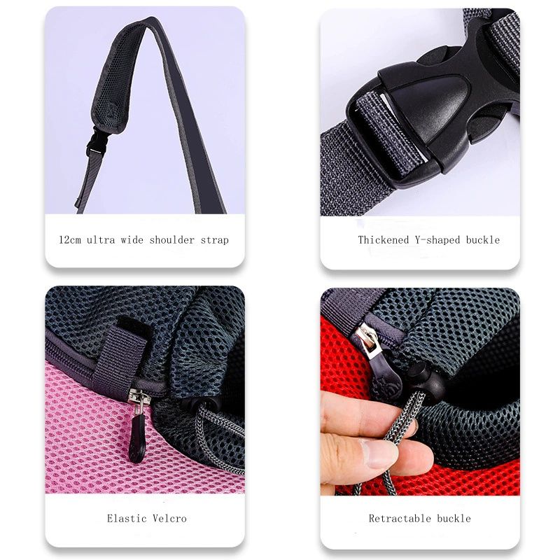 Pet Puppy Carrier S/L Outdoor Travel Dog Shoulder Bag Mesh Oxford