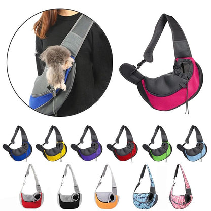 Pet Puppy Carrier S/L Outdoor Travel Dog Shoulder Bag Mesh Oxford