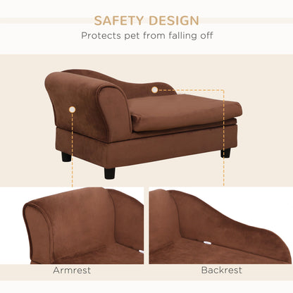 Pet Sofa Bed Couch with Storage, Pet Sofa for Cats and Small Dogs