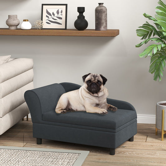 Pet Sofa Bed Couch with Storage, Pet Sofa for Cats and Small Dogs
