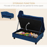 Pet Sofa Bed Couch with Storage, Pet Sofa for Cats and Small Dogs, Blue