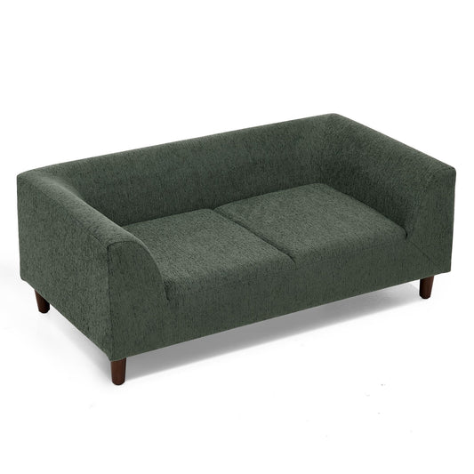 Pet Sofa with Backrest and Armrests, Modern Rectangular Pet Sofa