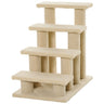 Pet Stairs 25 4-Step Durable Particle Board Carpeted Cat Dog Ladder