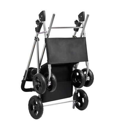 Pet Stroller, 35 Lbs Weight Capacity, Foldable Dog Stroller Cart, 4