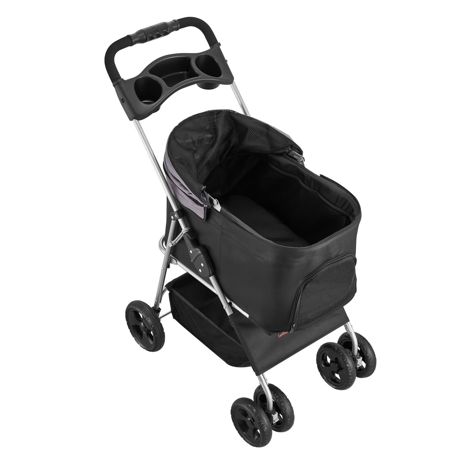 Pet Stroller, 35 Lbs Weight Capacity, Foldable Dog Stroller Cart, 4