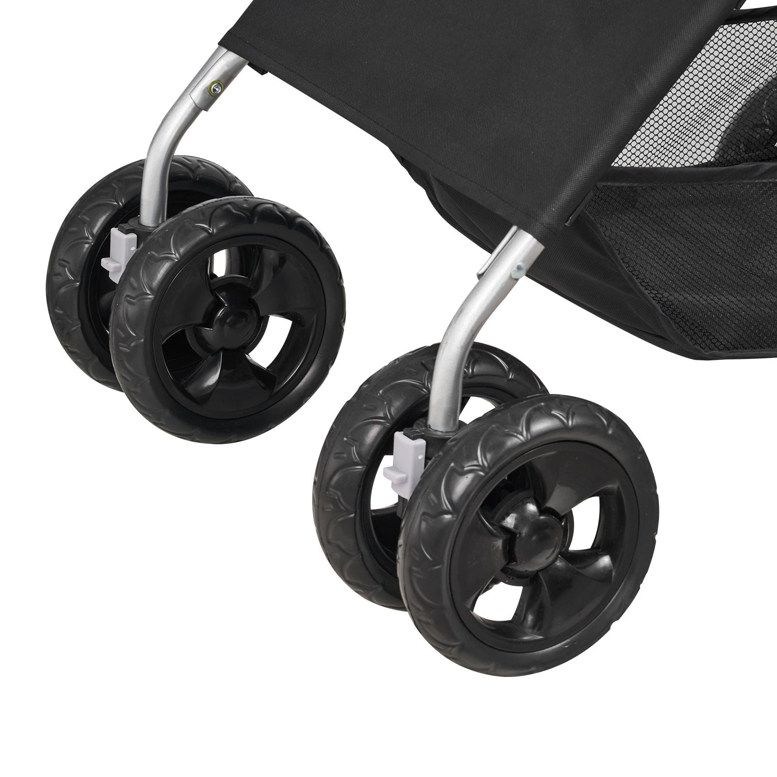 Pet Stroller, 35 Lbs Weight Capacity, Foldable Dog Stroller Cart, 4