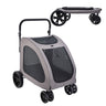 VEVOR Pet Stroller, 4 Wheels Dog Stroller with Brakes, 160lbs Weight