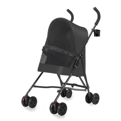 Pet Stroller for Small Dogs Cats with Mesh Ventilation, Lightweight