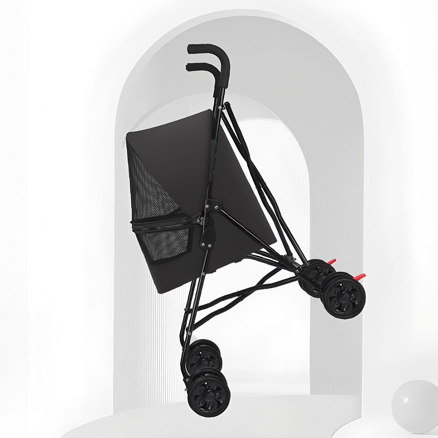 Pet Stroller for Small Dogs Cats with Mesh Ventilation, Lightweight