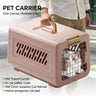 Pink Aviation Enclosed Cat Litter Box with Handle, Spacious Anti