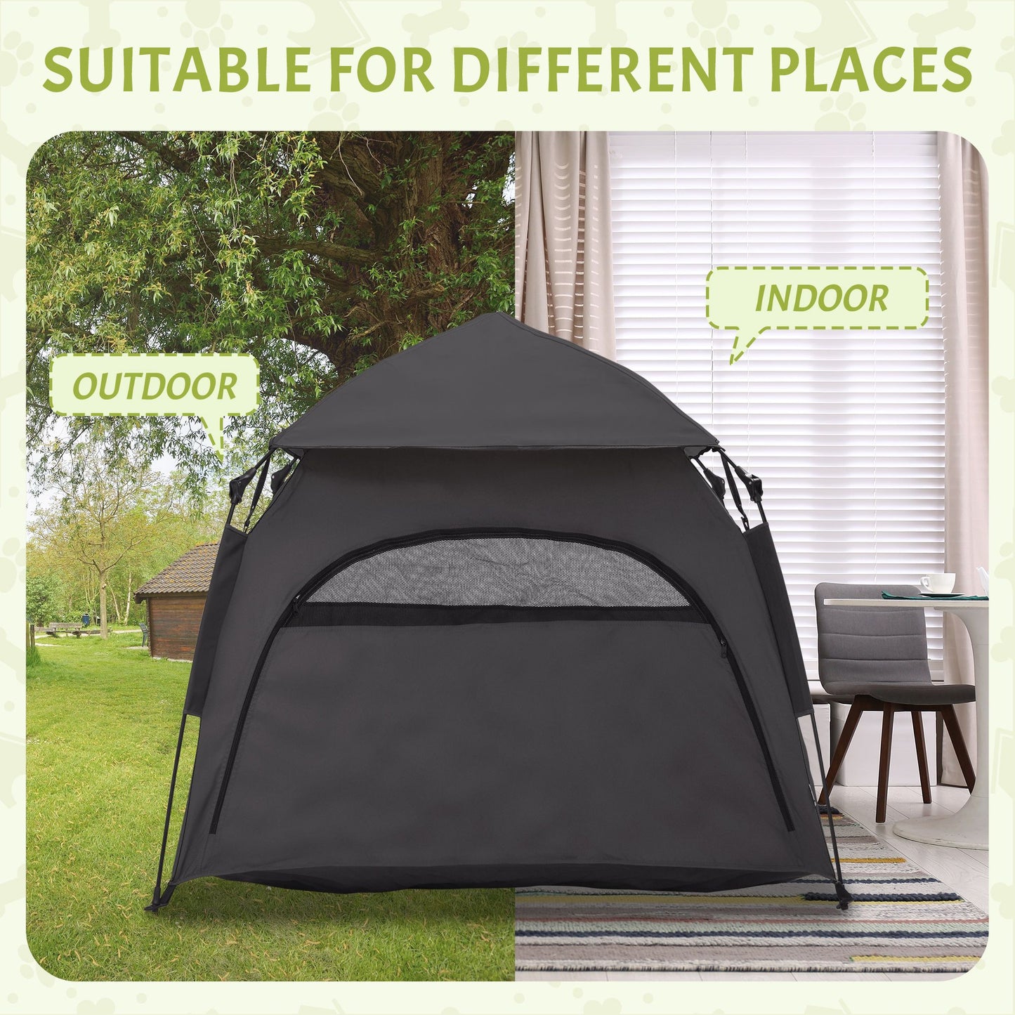 Pop up Dog Tent for Extra Large and Large Dogs with Carry Bag