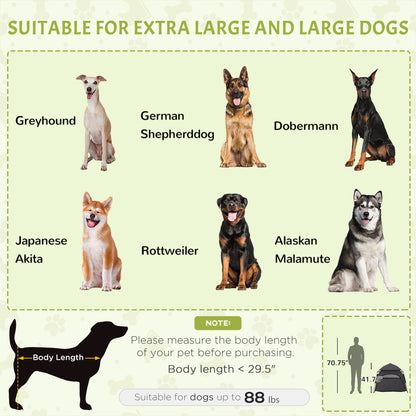 Pop up Dog Tent for Extra Large and Large Dogs with Carry Bag
