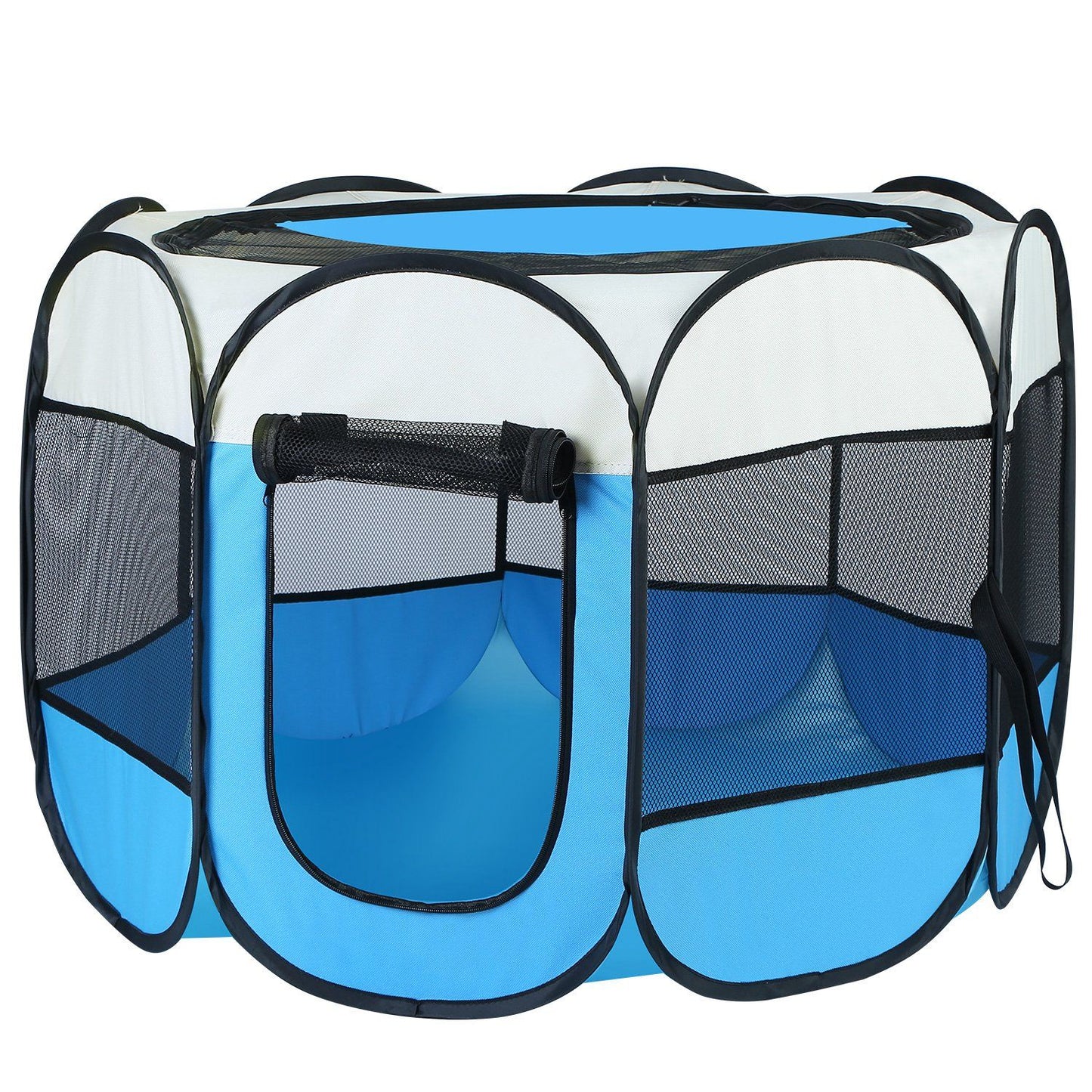 Portable Foldable Pet Playpen Exercise Pen Kennel Removable Zipper
