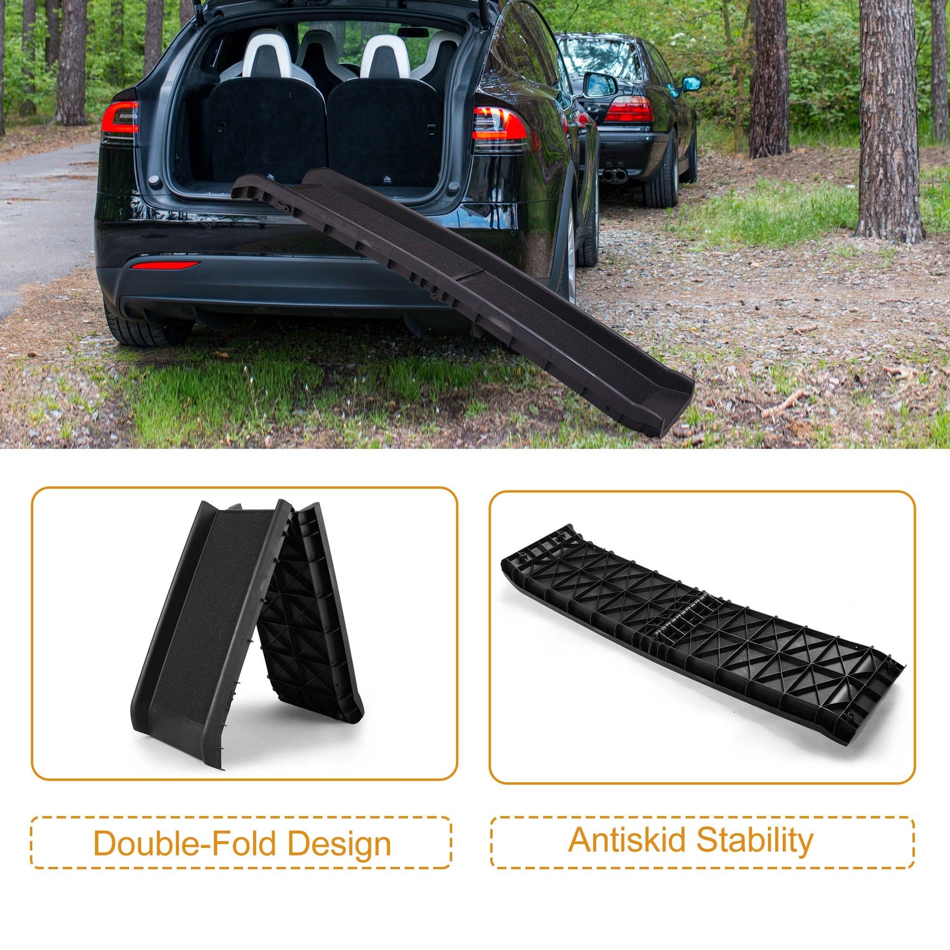 Portable Foldable Pet Ramp Climbing Ladder Suitable for Off-Road