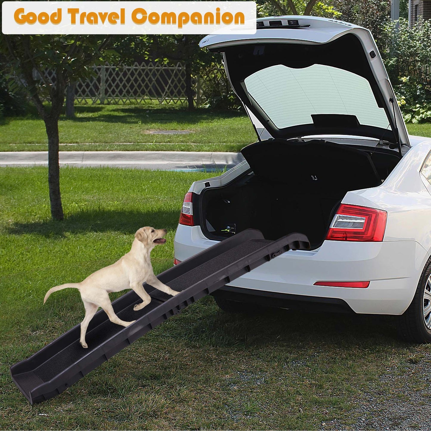 Portable Foldable Pet Ramp Climbing Ladder Suitable for Off-Road