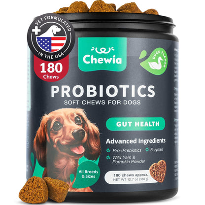Dog Probiotic Chews with Pumpkin & Digestive Enzymes