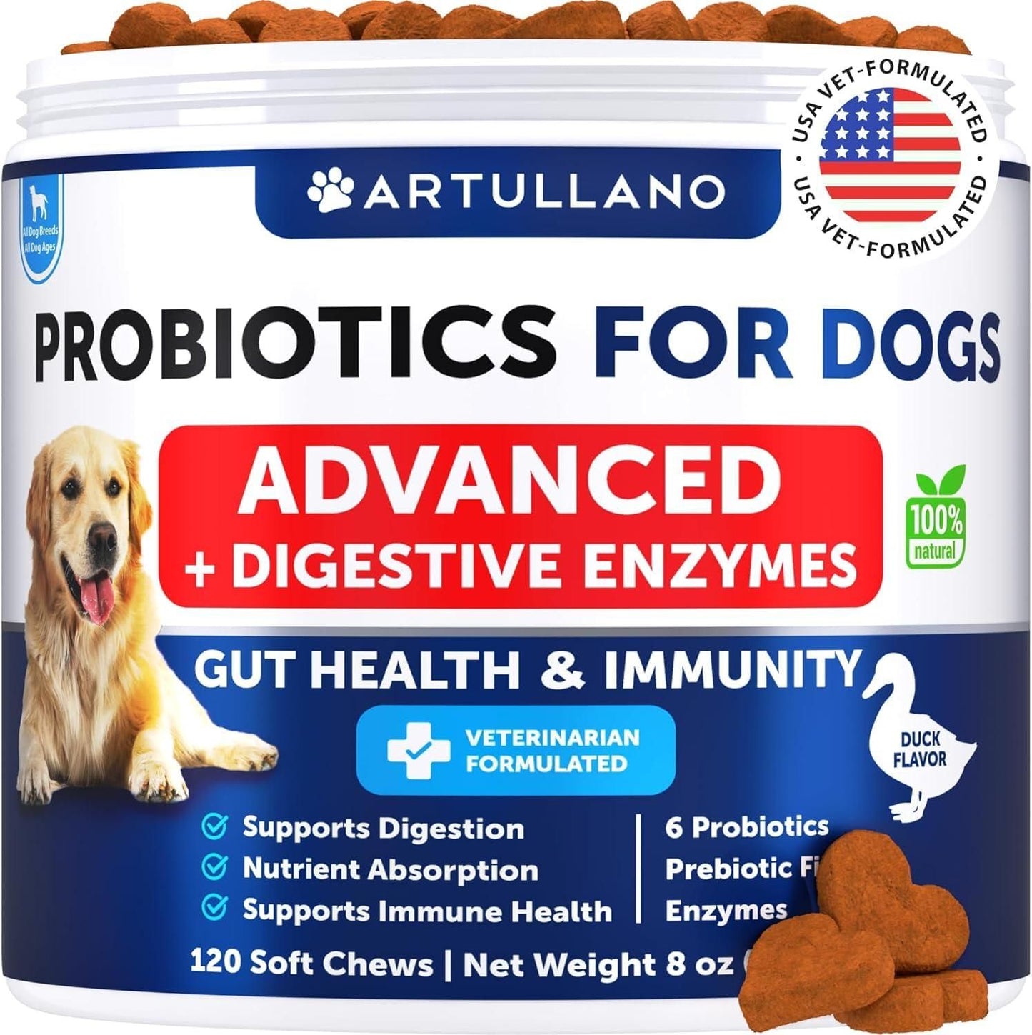Probiotics for Dogs, Gut Health & Digestive Support Chews