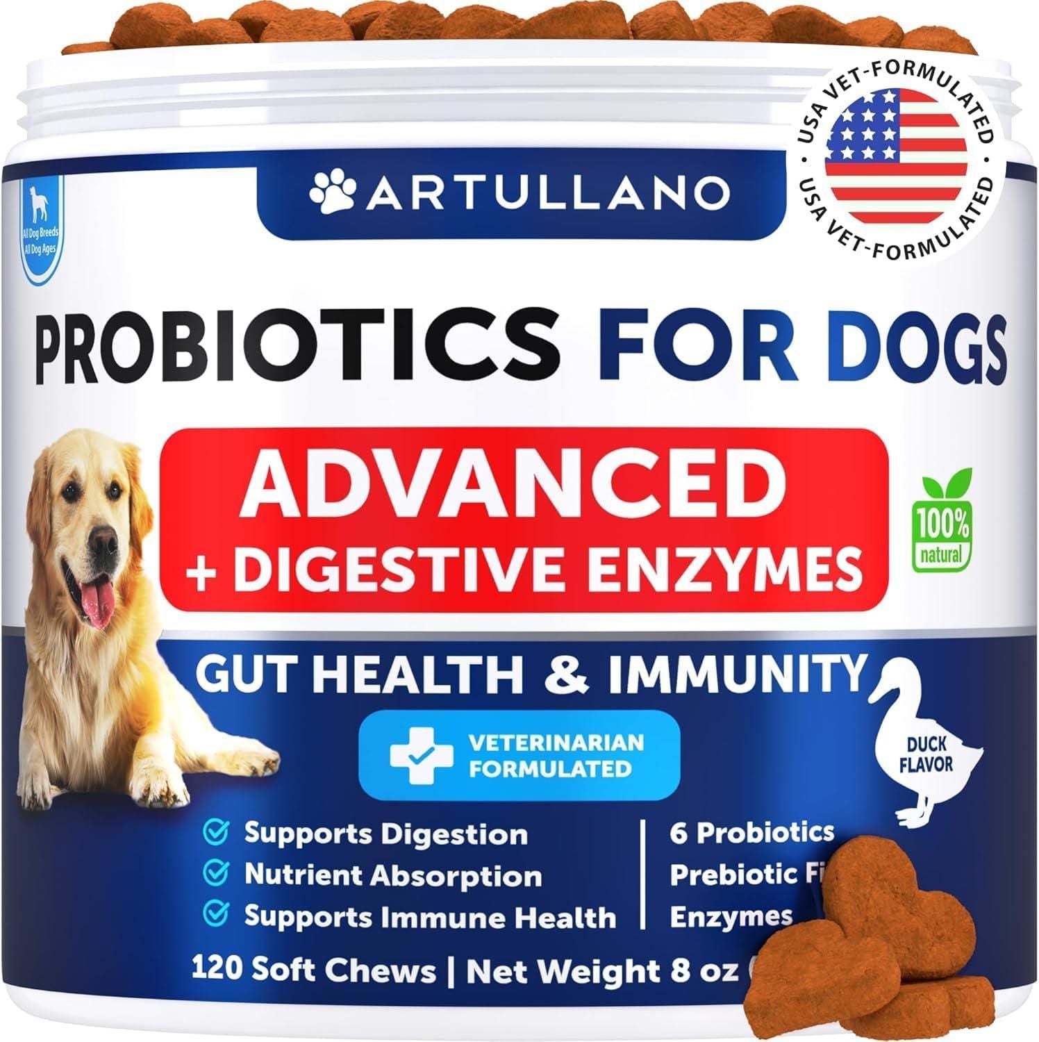 Probiotics for Dogs, Gut Health & Digestive Support Chews