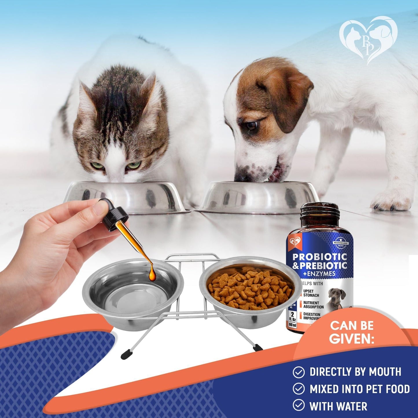 Probiotics & Prebiotics with Enzymes for Dogs & Cats