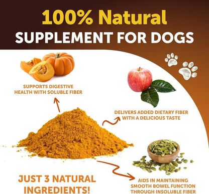 Pumpkin Powder for Dogs 16 oz, Daily Fiber & Digestive Support