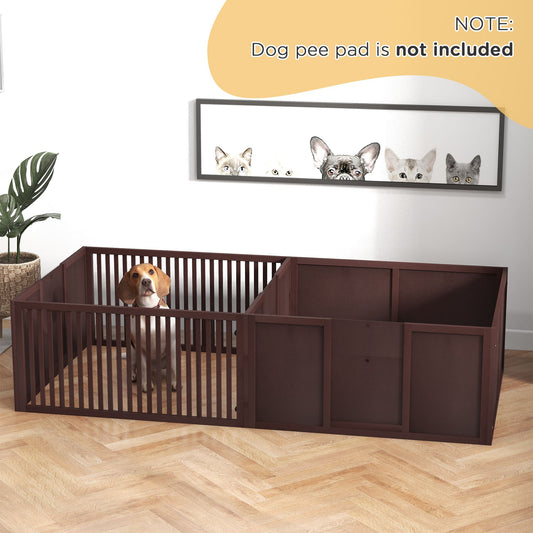 Puppy Whelping Box with Removable Doors Indoor Playpen Supplies