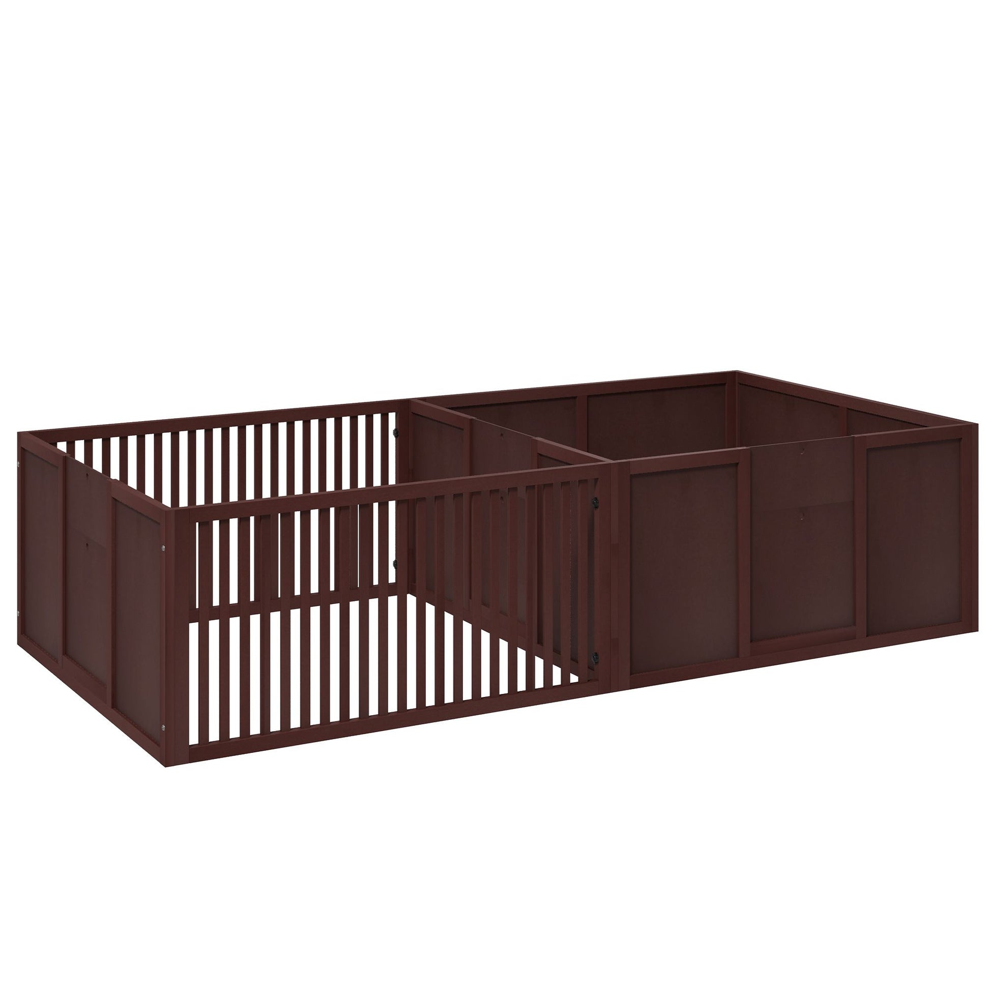Puppy Whelping Box with Removable Doors Indoor Playpen Supplies