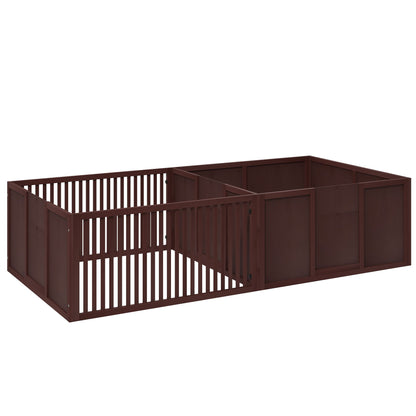 Puppy Whelping Box with Removable Doors Indoor Playpen Supplies