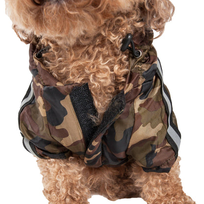 Reflecta-Sport Adjustable Reflective Weather-Proof Pet Rainbreaker