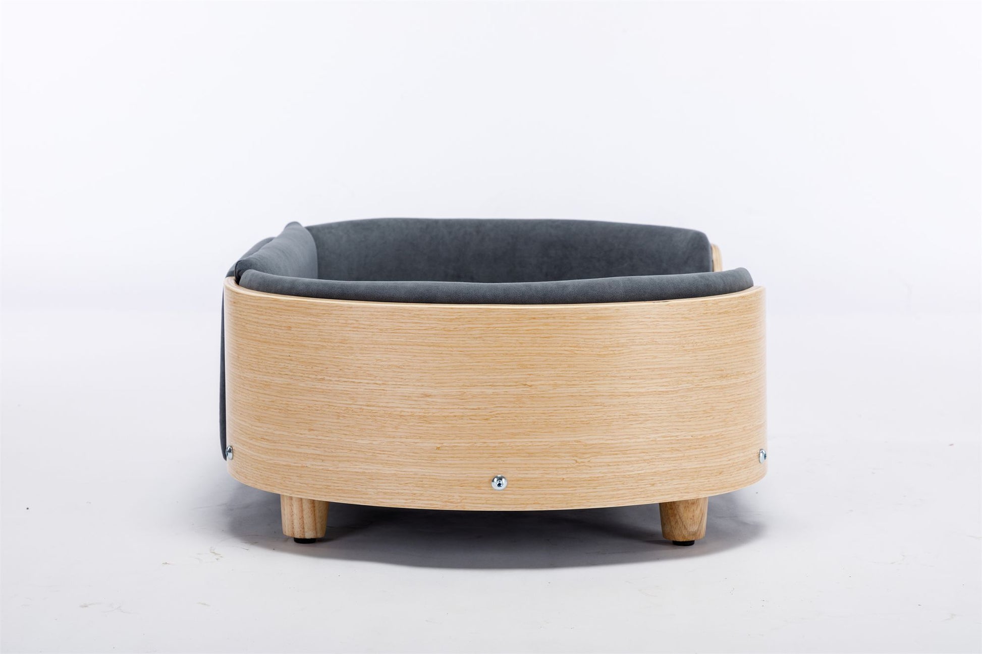 Scandinavian Style Elevated Dog Bed Pet Sofa with Solid Wood Legs