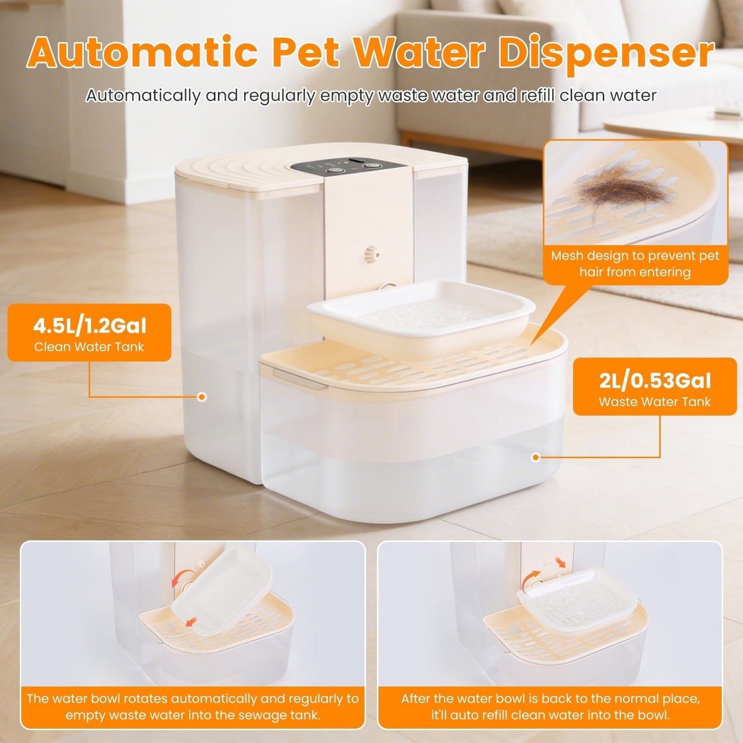 Smart Automatic Pet Water Dispenser, Automatic Pet Water Dispenser