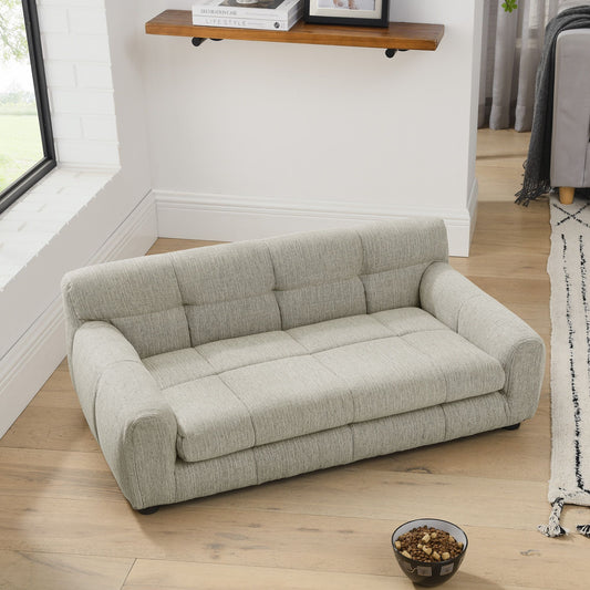 Soft and Comfortable Pet Sofa with Backrest and Armrests, Suitable