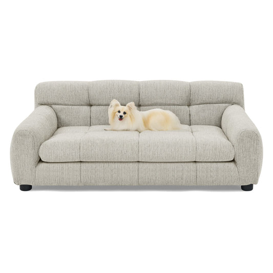 Soft and Comfortable Pet Sofa with Backrest and Armrests, Suitable