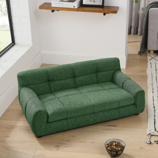 Soft and Comfortable Pet Sofa with Backrest and Armrests, Suitable