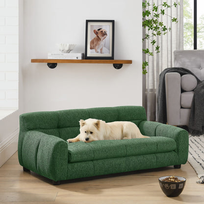 Soft and Comfortable Pet Sofa with Backrest and Armrests, Suitable