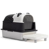 Stainless Steel Cat Litter Box with Panda Design