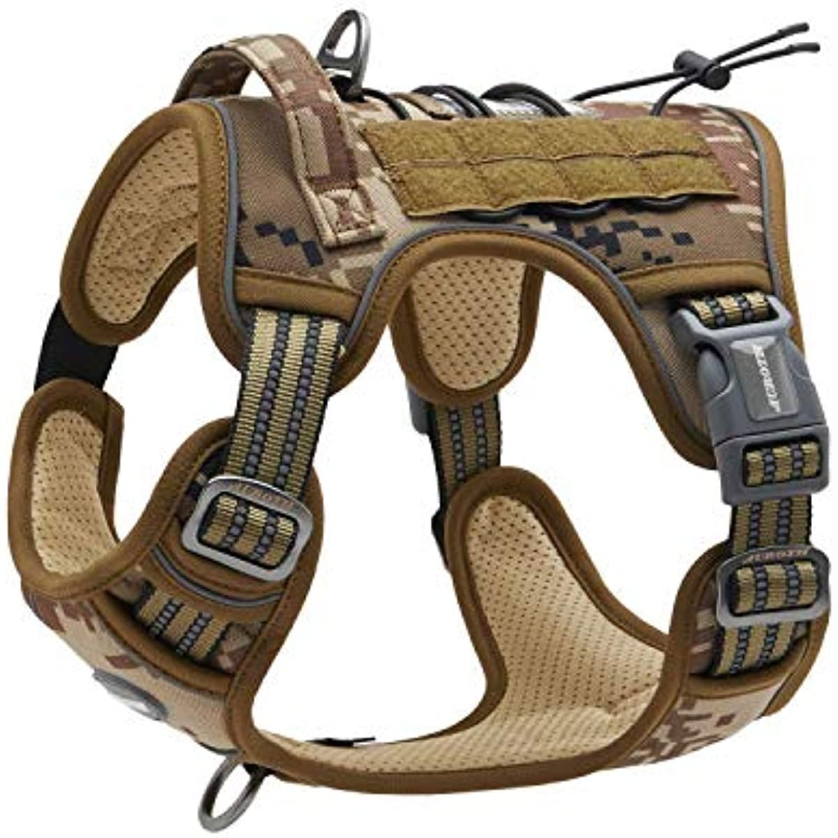 Tactical Dog Harness for Small Medium Dogs No Pull
