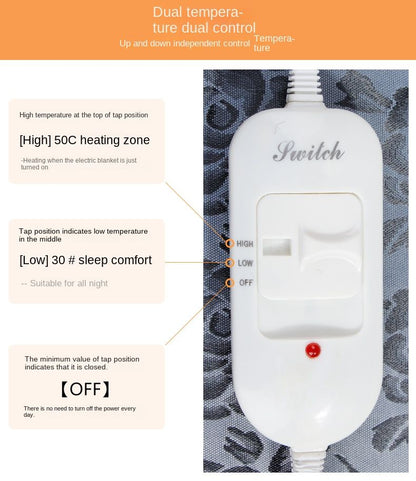 Temperature-Adjustable Pet Electric Blanket Waterproof Bite-Proof