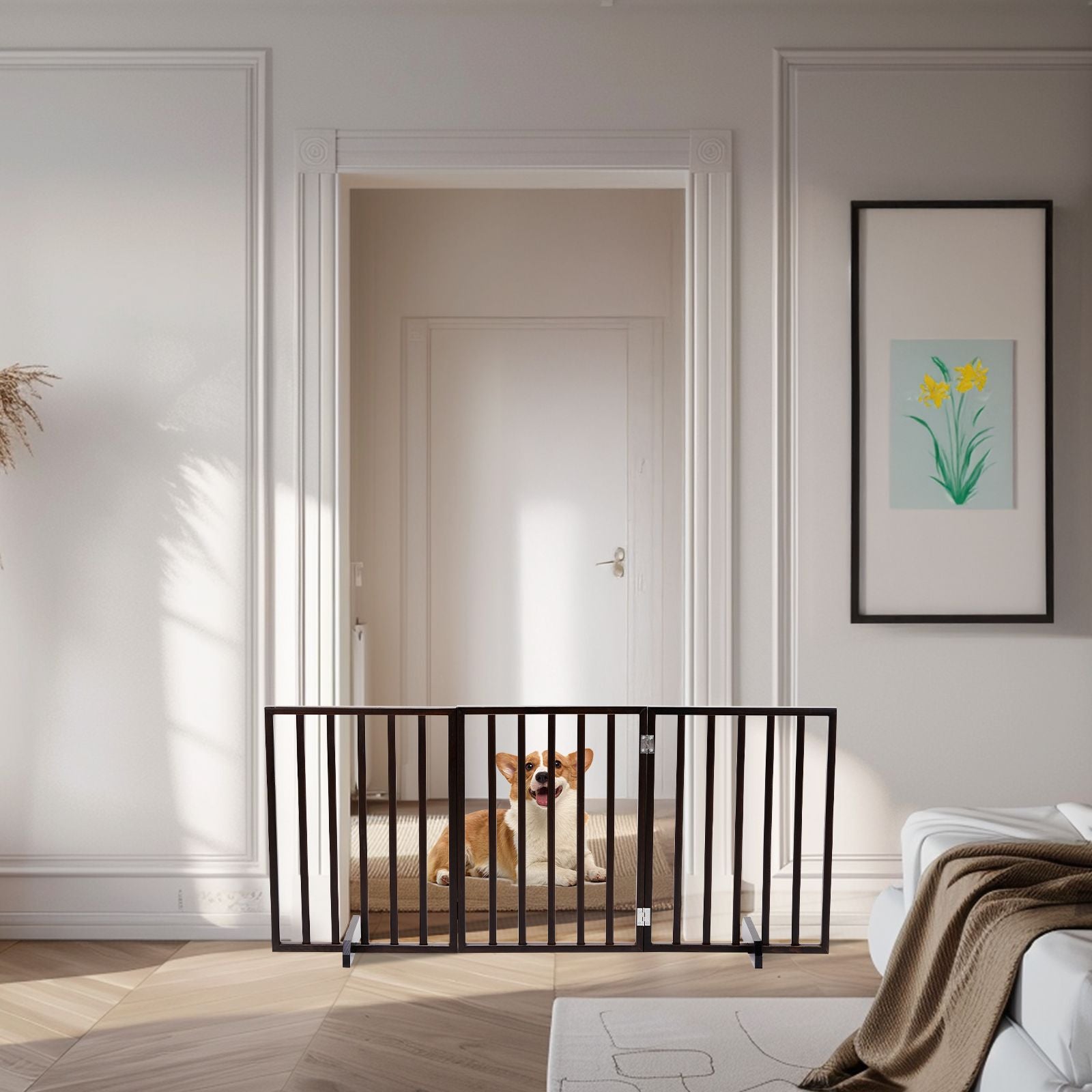 The Wooden Dog Fence Walnut