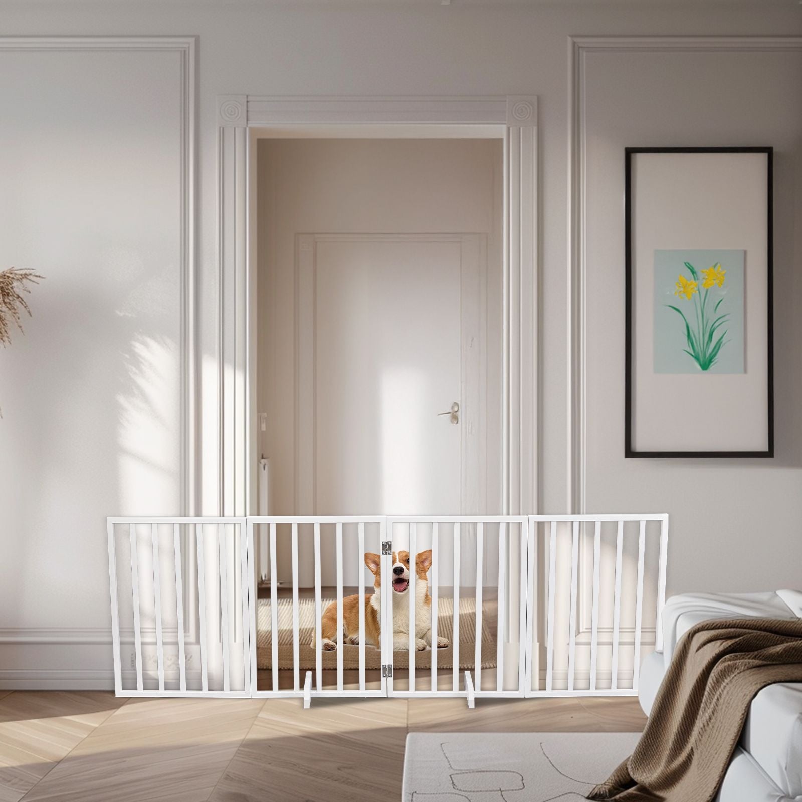 The Wooden Dog Fence White
