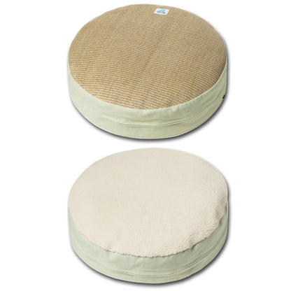 Touchcat Rounded Scratching Cat Bed with Teaser Toy