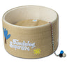 Touchcat Rounded Scratching Cat Bed with Teaser Toy