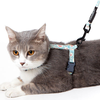 Touchcat Durable Cable Cat Harness and Leash Combo