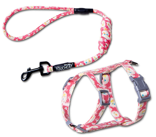 Touchcat Durable Cable Cat Harness and Leash Combo