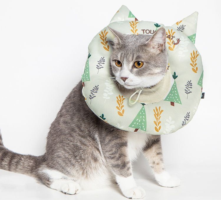 Licking and Scratching Adjustable Pillow Cat Neck Protector
