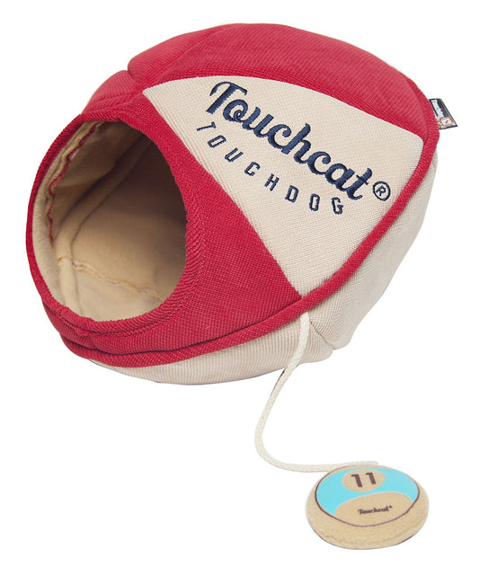 Touchcat Saucer Oval Collapsible Walk-Through Pet Cat Bed House with Play