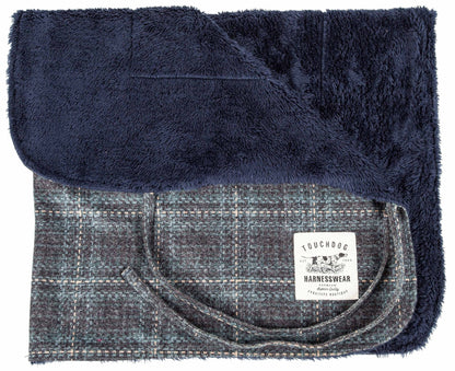 Touchdog 2-in-1 Windowpane Plaided Dog Jacket with Matching Reversible Dog