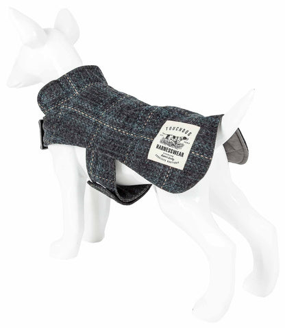 Touchdog 2-in-1 Windowpane Plaided Dog Jacket with Matching Reversible Dog
