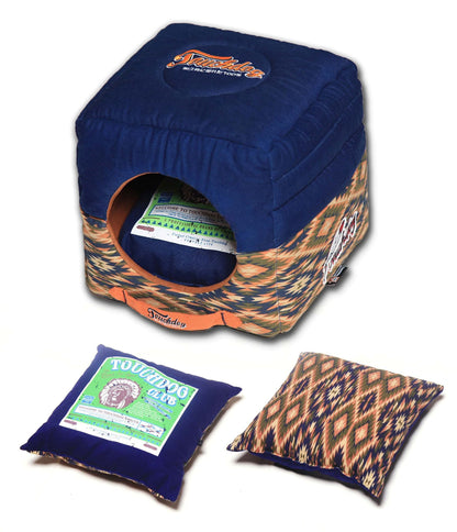 Touchdog 70's Vintage-Tribal Throwback Convertible and Reversible Squared